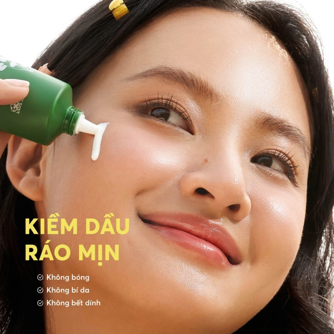 Sữa chống nắng rau má kiềm dầu spf 50+ pa++++