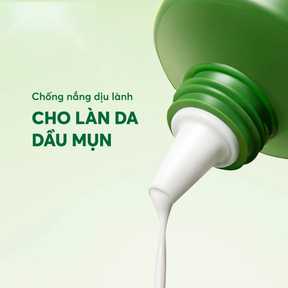 sữa chống nắng rau má kiềm dầu spf 50+ pa++++